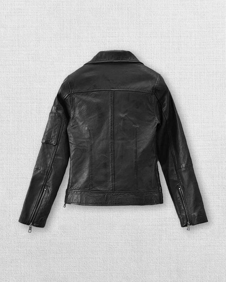 Chic Leather Jacket Inspired by Karen Gillan
