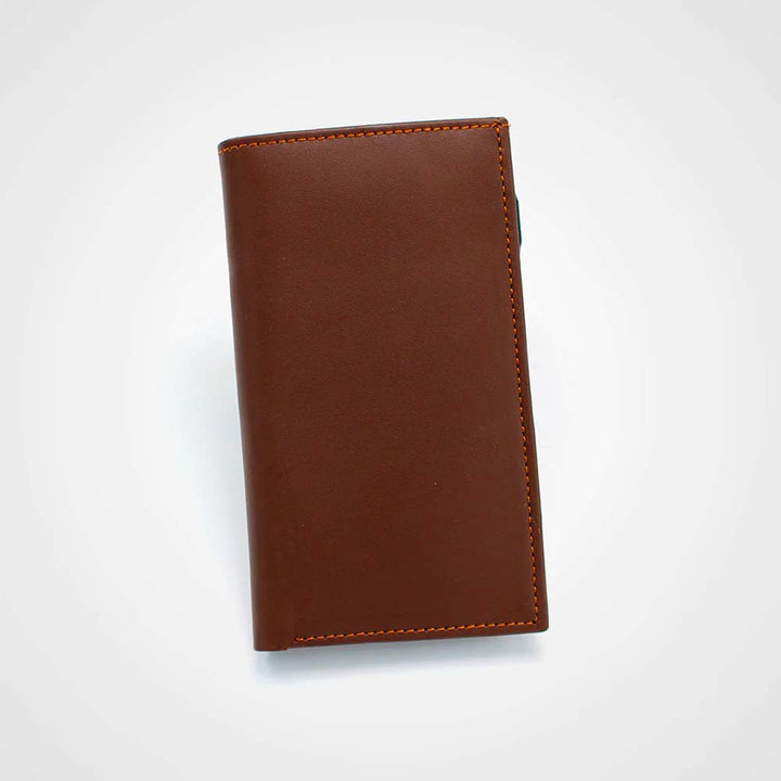 Dark brown leather wallet in UK market