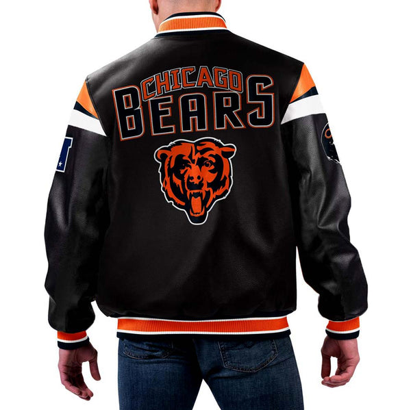 NFL Chicago Bears Leather Jacket | NFL Leather Jacket For Men and Women