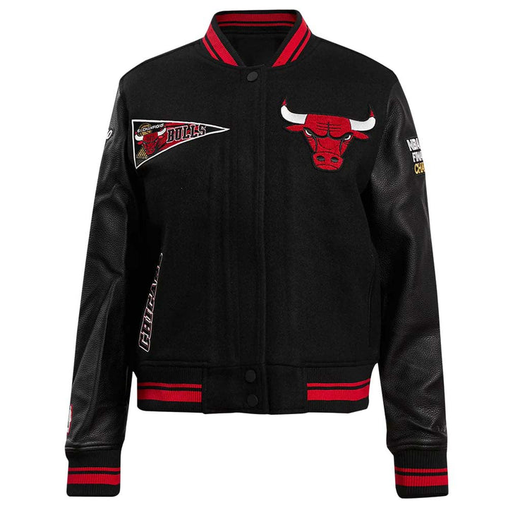 Chicago Bulls women’s varsity jacket in retro ribbed wool in USA