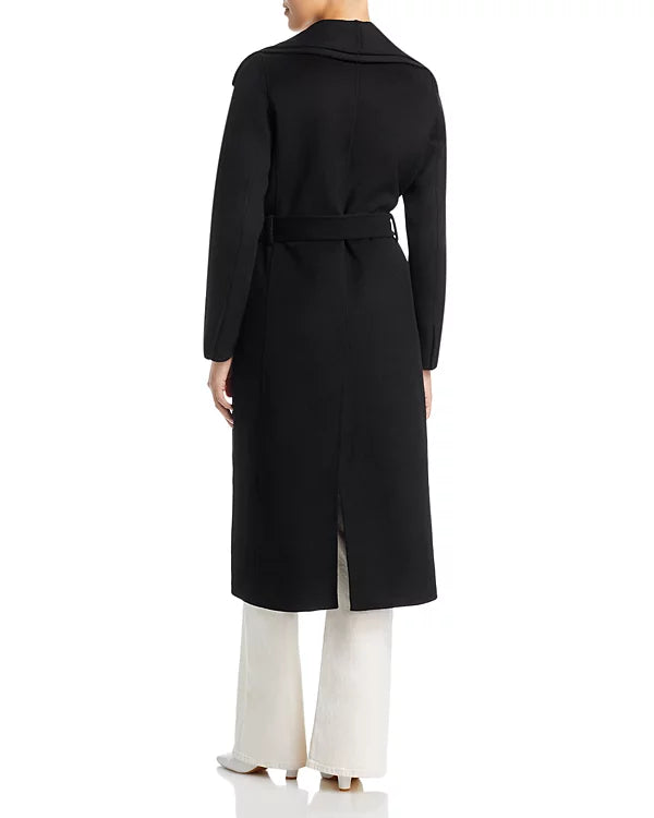 Elegant wrap coat by Elliot featuring a belted silhouette in USA