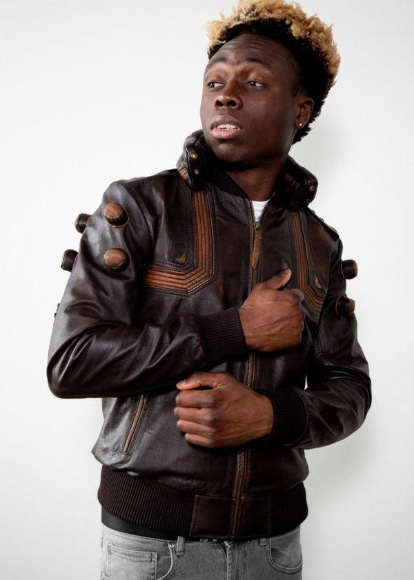 Shop Mens Junkrat Steampunk Leather Jacket