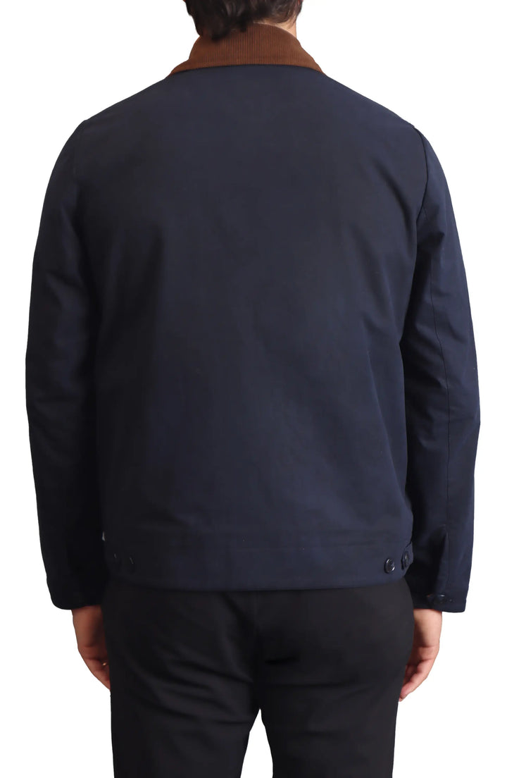 Men's Navy Cotton Patch Pocket Jacket USA Market