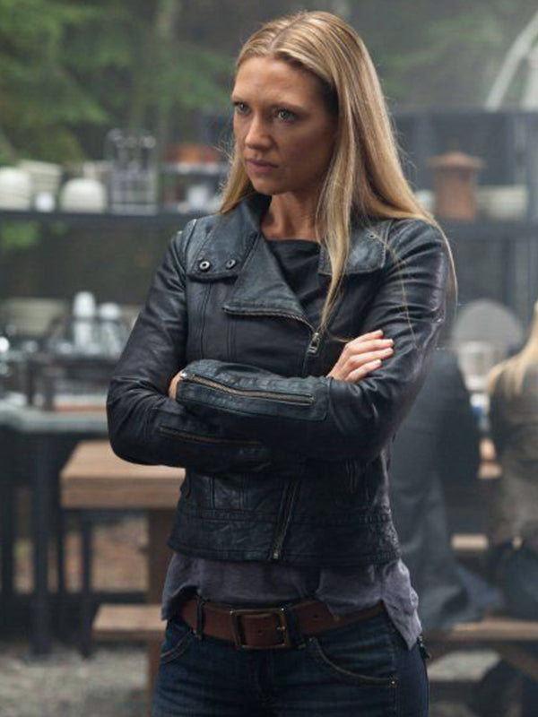 Elevate your style with Anna Torv's signature leather jacket in USA market