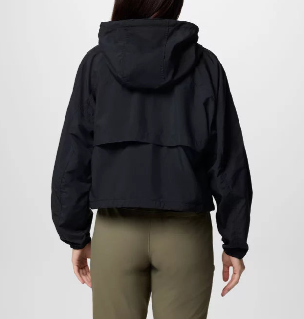 Trendy and functional cropped hooded windbreaker for women in USA