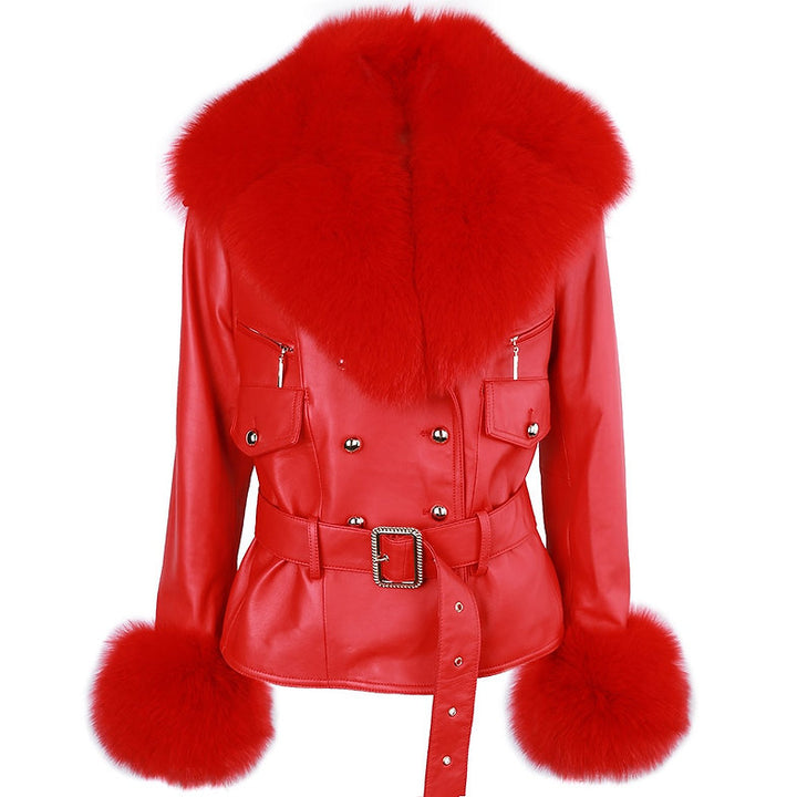 YOLOAgain Detachable Faux Fur Collar and Cuffs Genuine with detachable fur in UK market