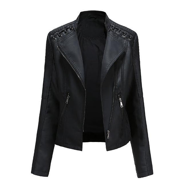 Women's Leather Jacket Casual Zipper 2022 New Style