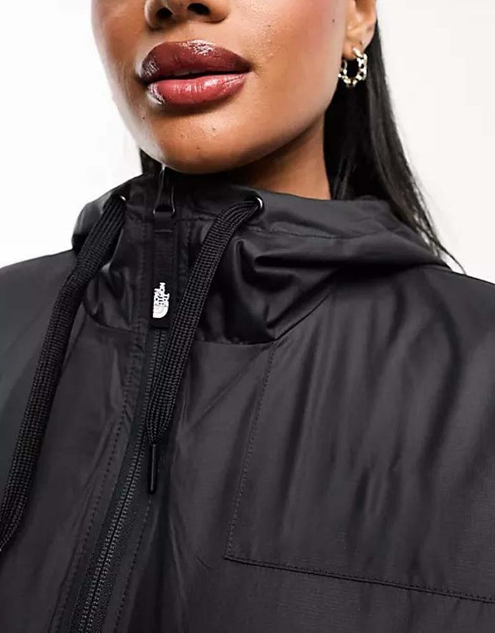 Stylish black windbreaker by TJS in United state market