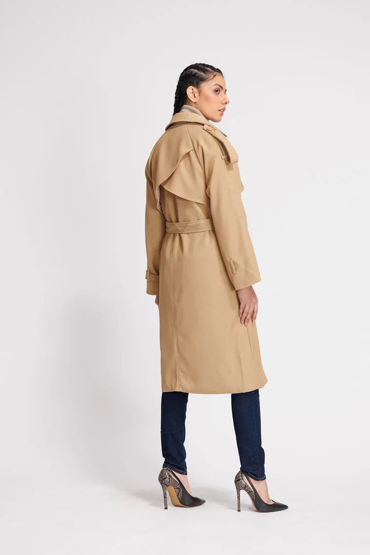 Elegant full-length coat for women in USA