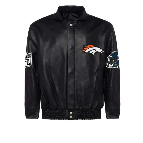 Shop DENVER BRONCOS FULL LEATHER JACKET