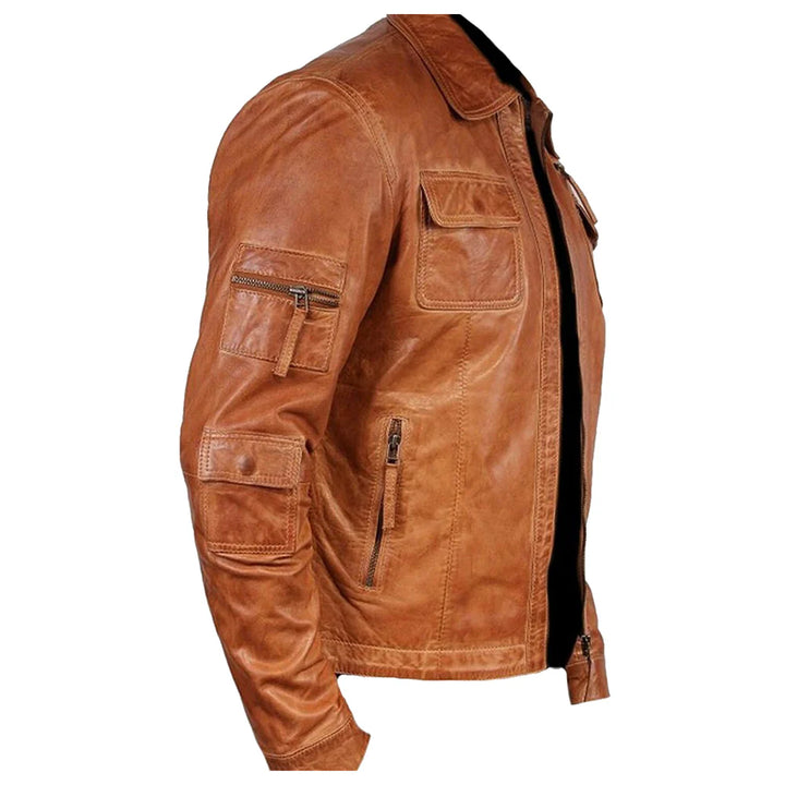 Brown leather Jacket