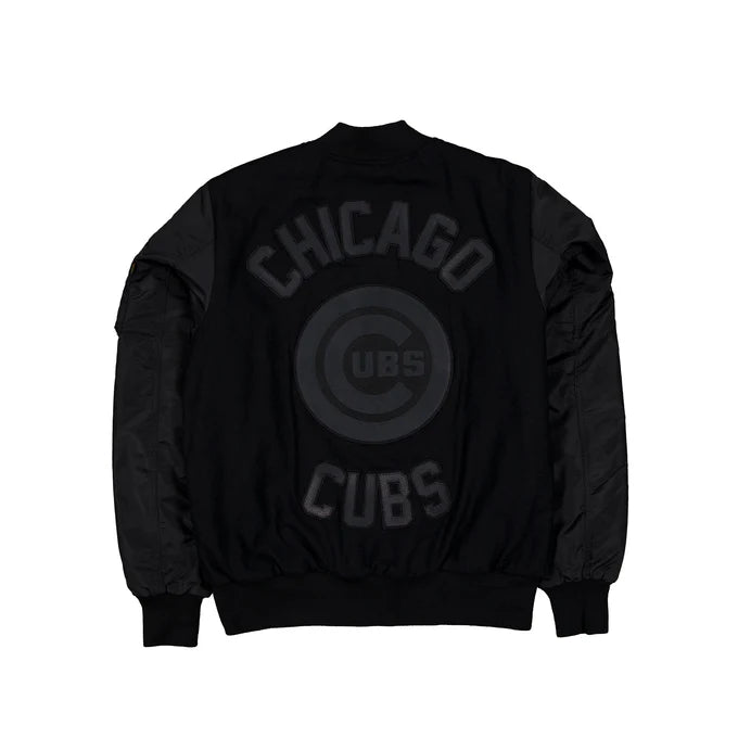 Black Cubs Wool Varsity Jacket 