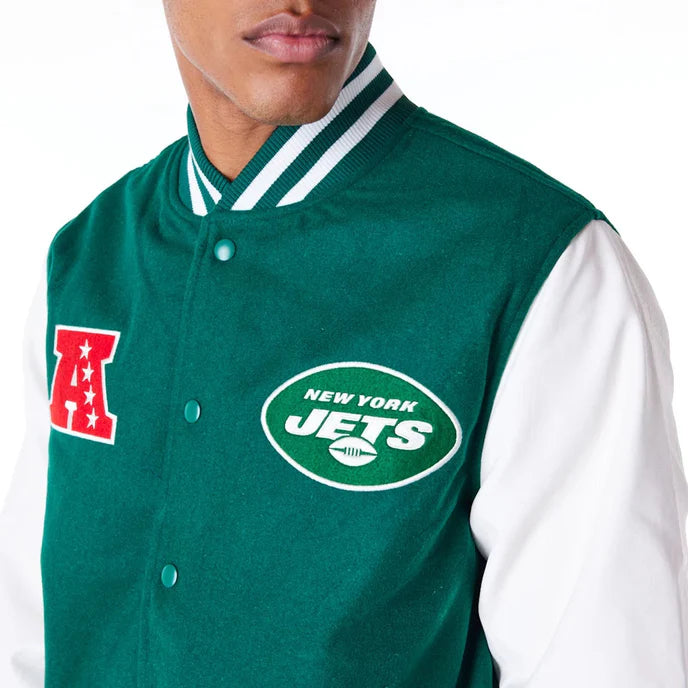 New York Jets Varsity Jacket Perfect for Casual Outings in USA