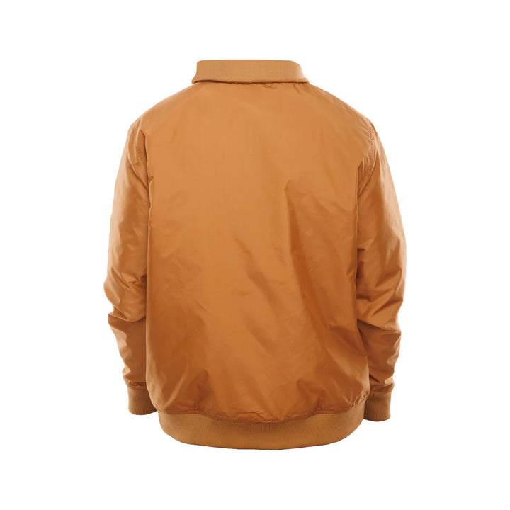 Back View NBA New York Knicks Logo Select Light Bronze Full Zip Jacket