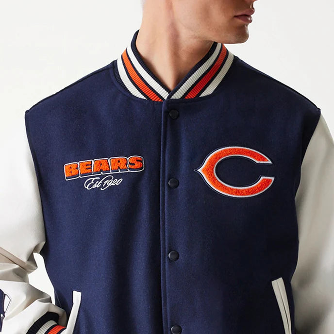 Comfortable Navy Varsity Jacket for Bears Fans in USA