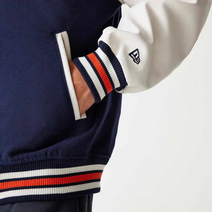 Durable Chicago Bears Navy Jacket for Outdoor Wear in American style