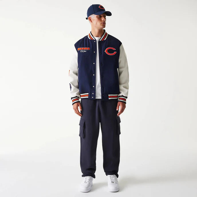 Stylish Chicago Bears NFL Navy Jacket in American style