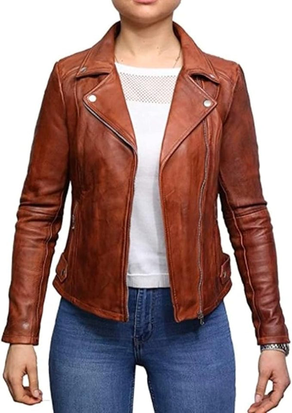 USA Women's vintage Leather Jacket
