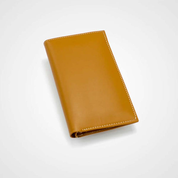 Pure leather light brown wallet by TJS in USA