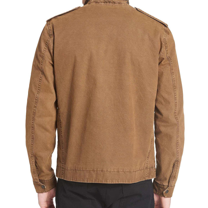 Brown Cotton Military Jacket USA Market