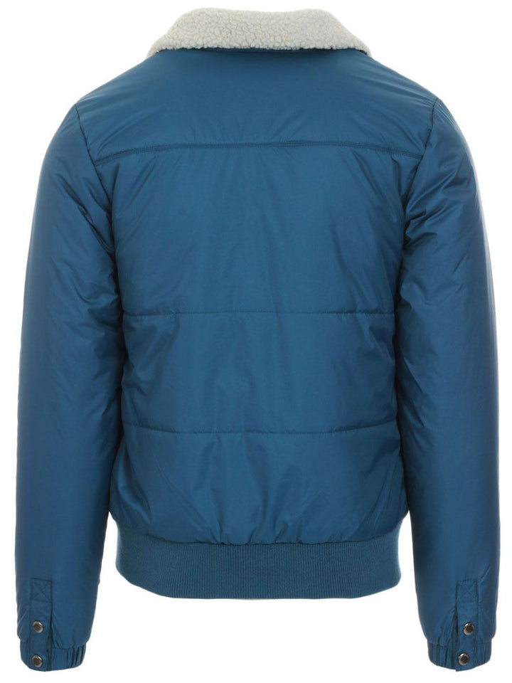 Retro ski jacket for men featuring a fur trimmed collar and bomber fit in USA