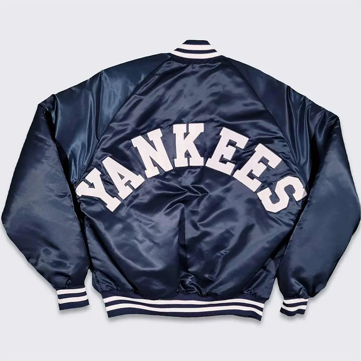 80's New York Yankees Bomber Jacket Front View in USA