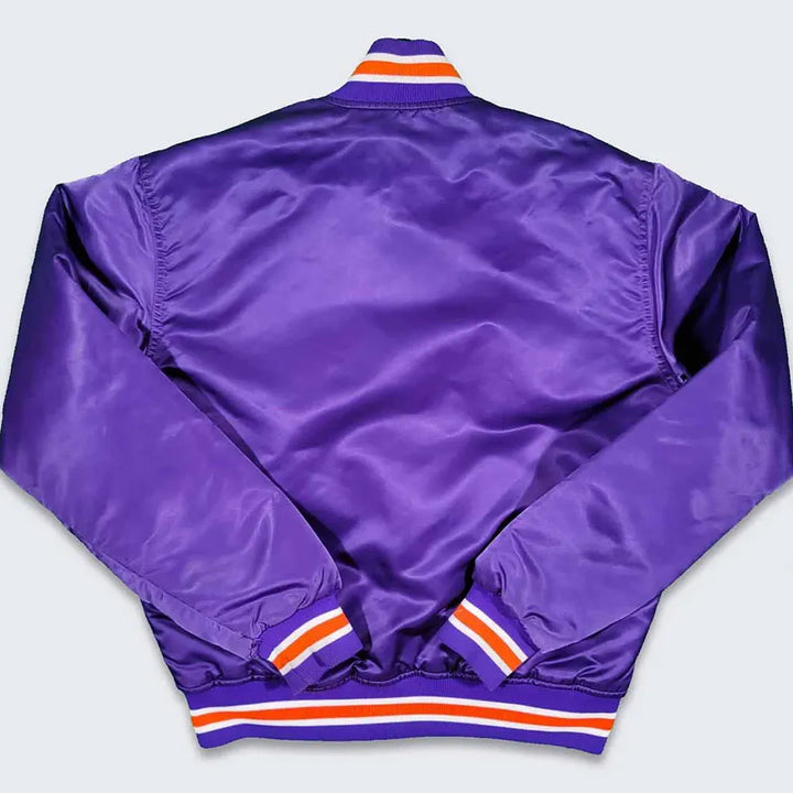 Back View NBA Phoenix Suns Satin Jacket Men and Women