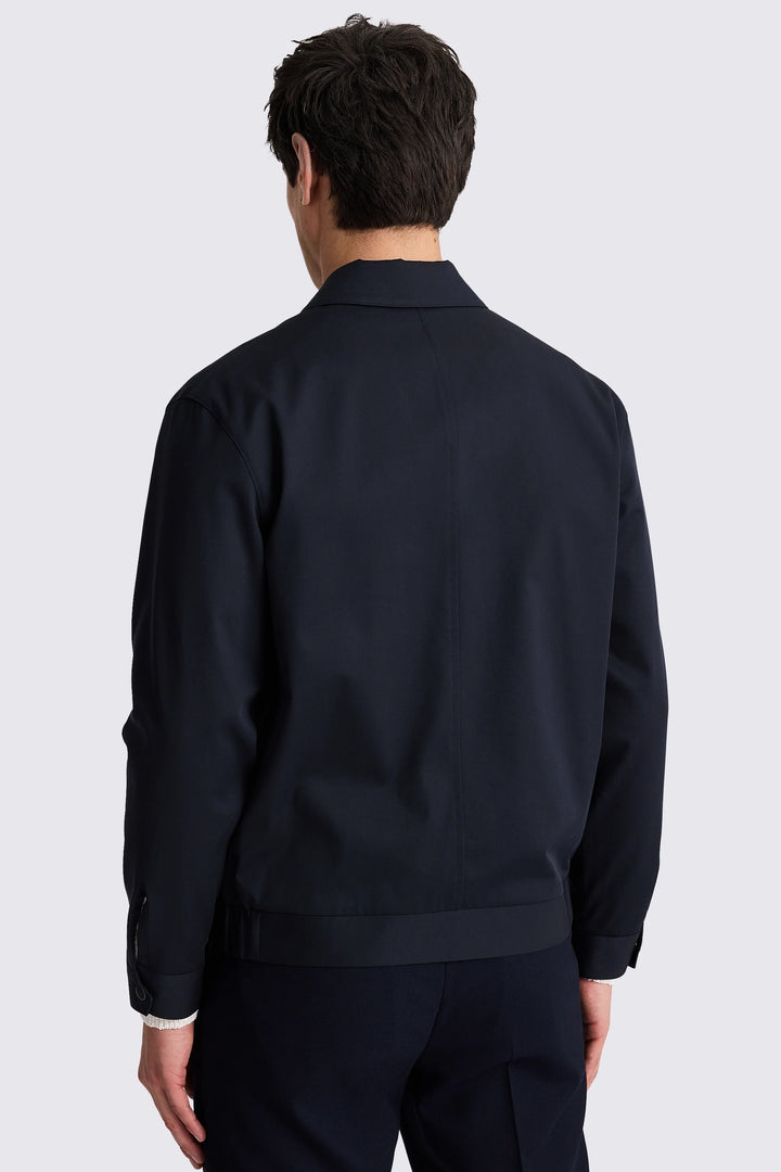 Lightweight men's navy Harrington jacket for casual wear in USA