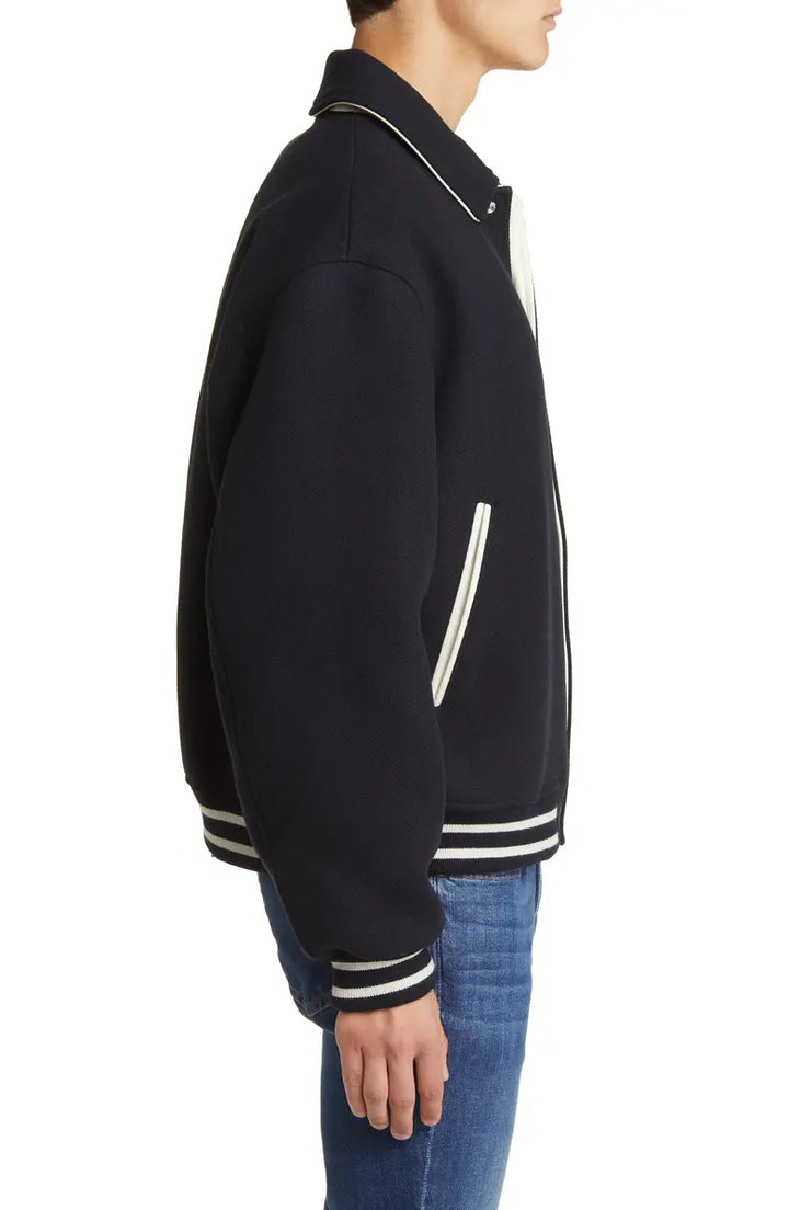 Varsity wool jacket