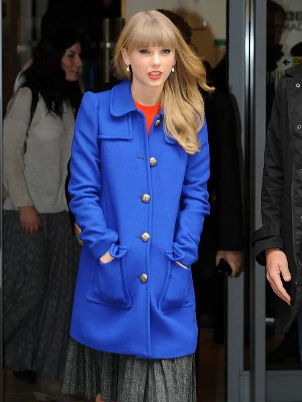 Taylor Swift wool coat fashion style in USA