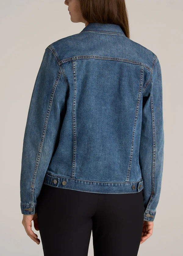 classic women’s jean jacket stonewashed