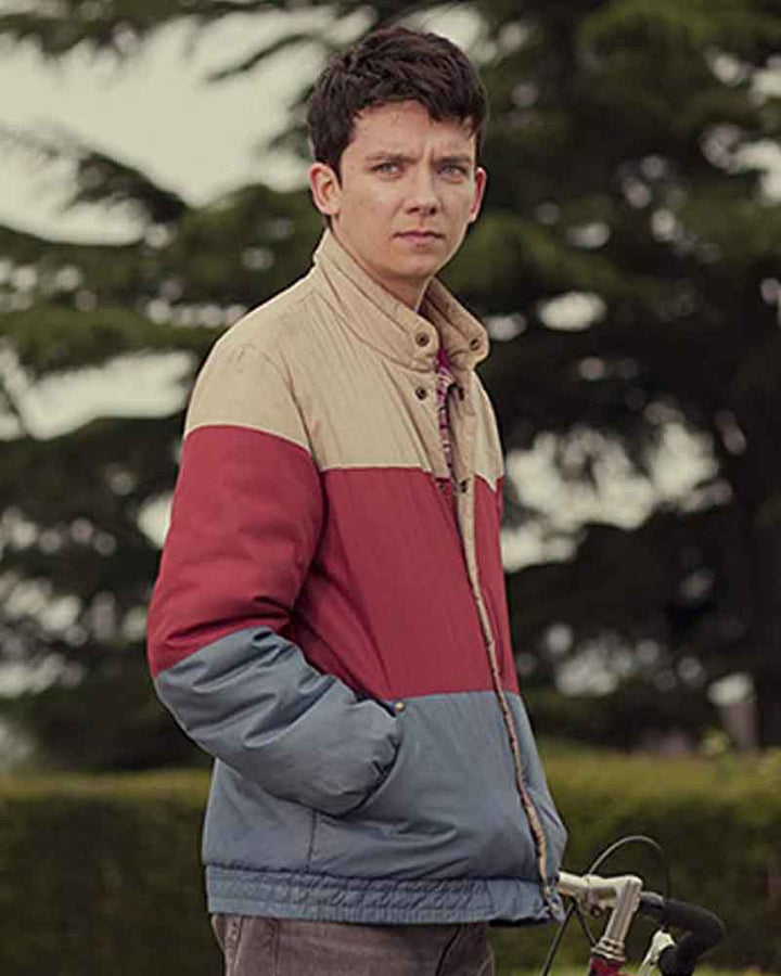 side view Asa-Butterfield-Sex-Education-Jacket