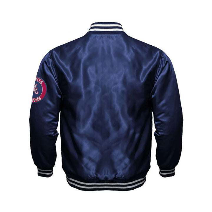 Atlanta Braves Starter Locker Room Satin Varsity  Jacket