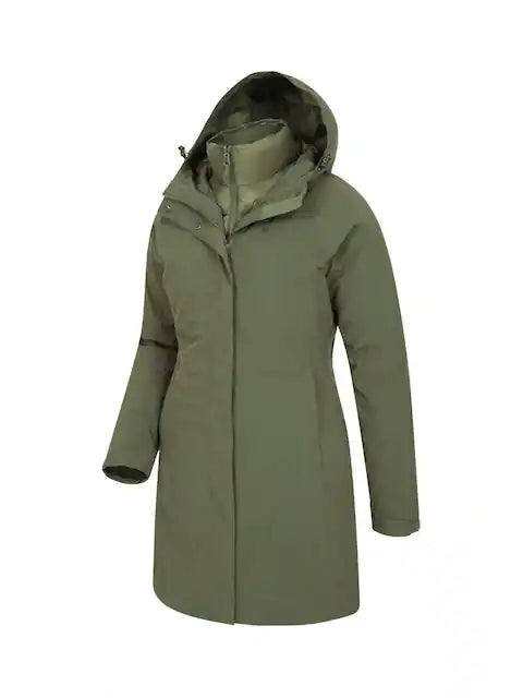 Mountain Warehouse green insulated 3 in 1 winter coat in USA