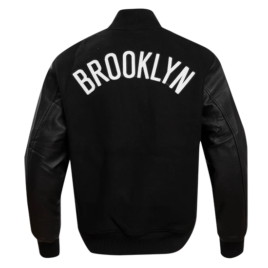 NBA Brooklyn Nets wool varsity jacket, men’s classic style in USA