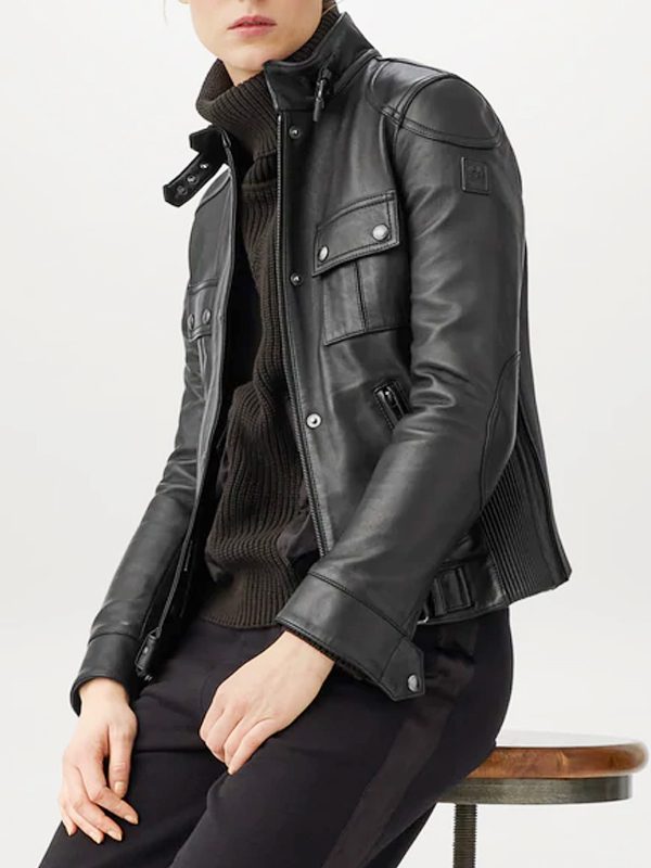 Men Black Fashion Leather Jacket