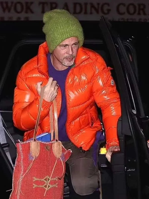 2024 Brad Pitt Puffer Jacket

