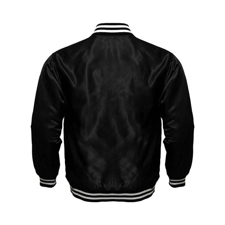 Chicago Cubs Locker Room Satin Varsity Full-Snap Jacket 