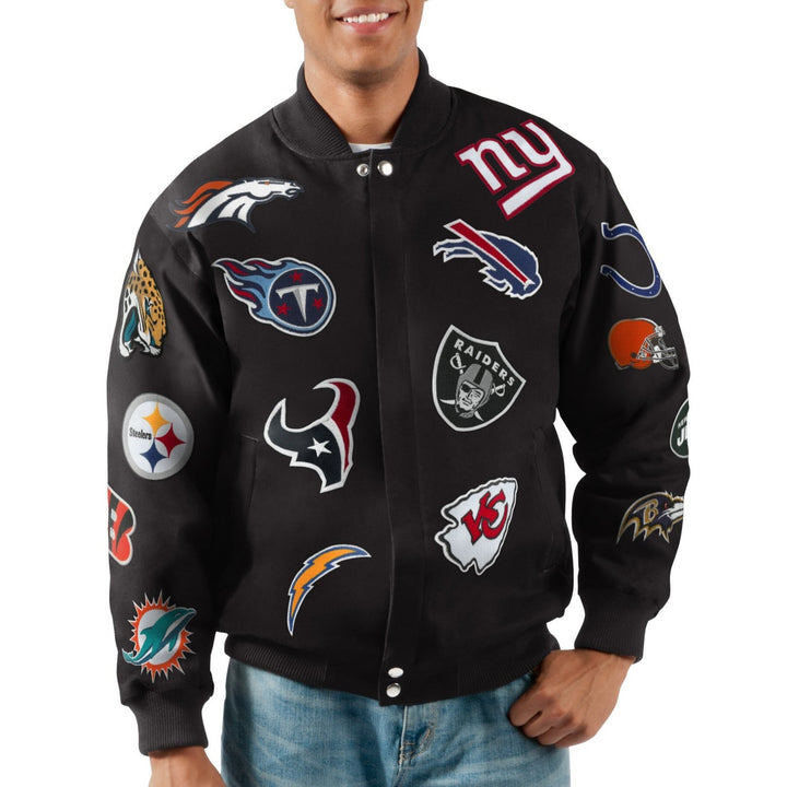 Carl Banks Nfl Collage Jacket