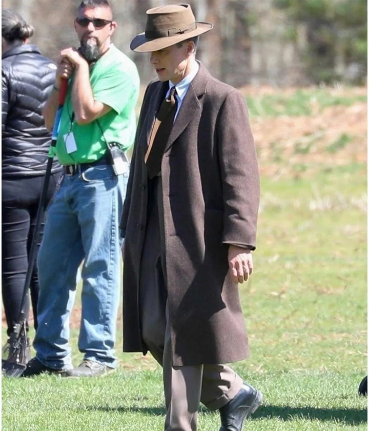 Cillian Murphy's J. Robert Oppenheimer 2023 trench coat in USA market