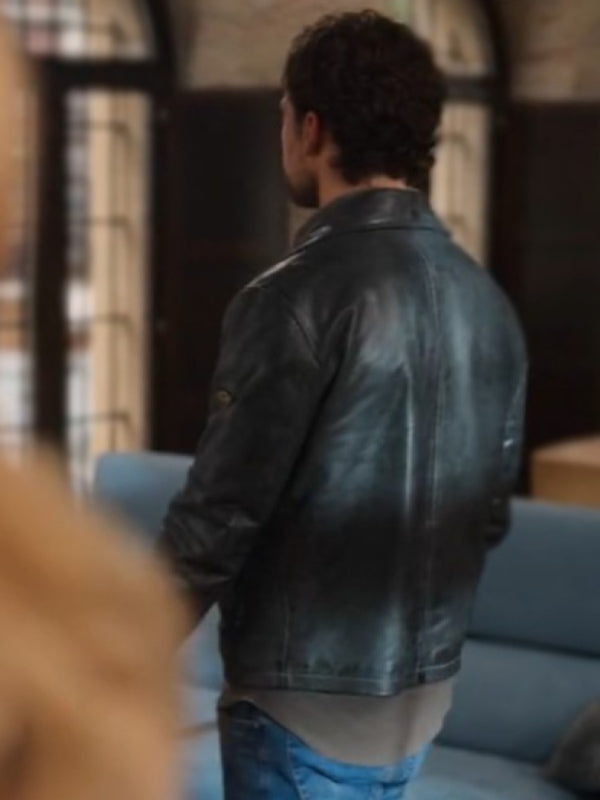 Stylish Giacomo Gianniotti Leather Jacket from Deceitful Love
