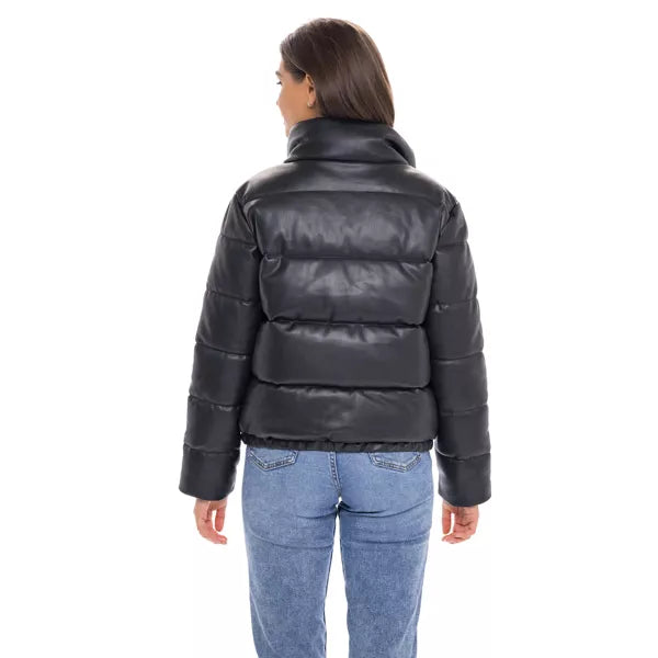 Women's fashion leather winter jacket in United state market