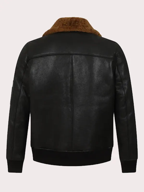 Stylish aviator shearling bomber jacket for men in United State Market