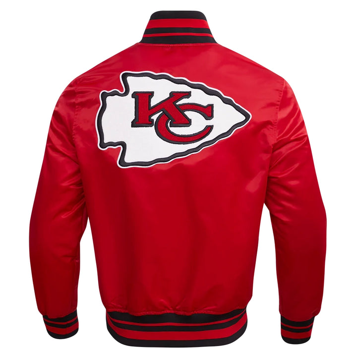 Red satin Kansas City Chiefs jacket

