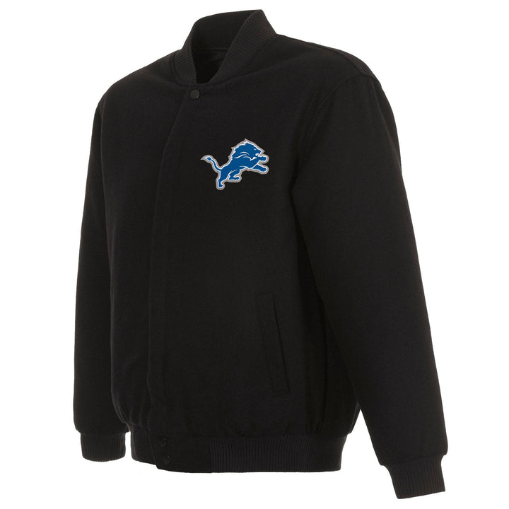 Detroit Lions black wool jacket