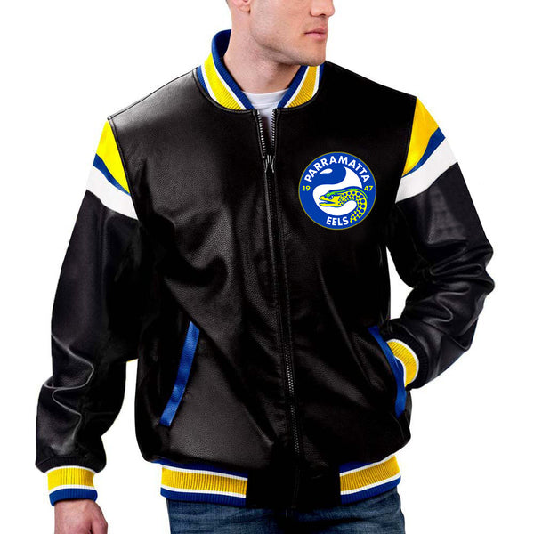 NRL Parramatta Eels Leather Jacket by TJS