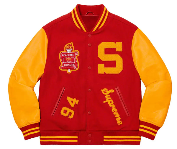 Supreme Team 2019 Varsity Jacket Red | Supreme Unisex Jacket