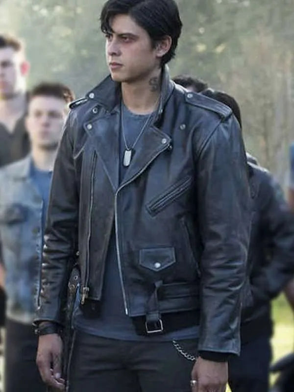 Jordan Connor Riverdale Black Leather Jacket