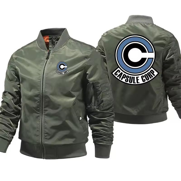Anime capsule bomber jacket with graphic design in USA