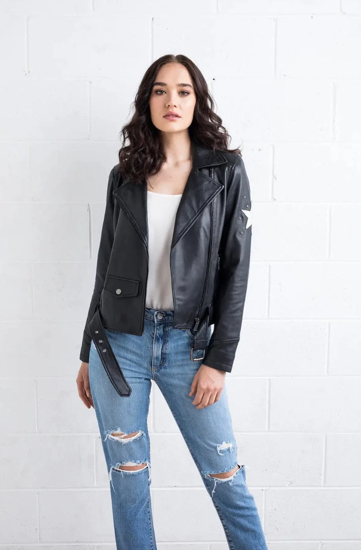 Stylish DEA Star Leather Jacket design in USA